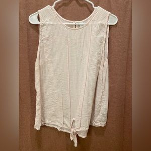 Pink and white old navy tank top